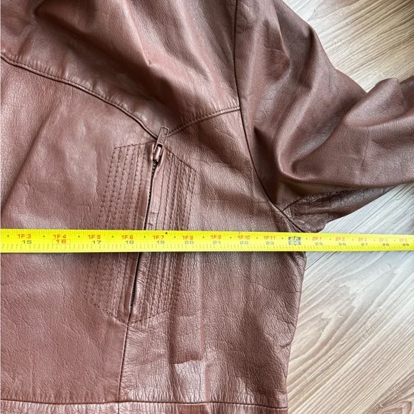 Vintage 1970’s Johnnie Owen’s Men’s Brown Leather Jacket - Genuine Leather - Picture 11 of 13